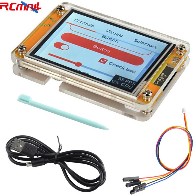 8인치 32 모듈 터치스크린 TFT 케이스 저항막 BT 코어 디스플레이 2432S028R WIFI ILI9341 듀얼 240X320 LCD, 1개