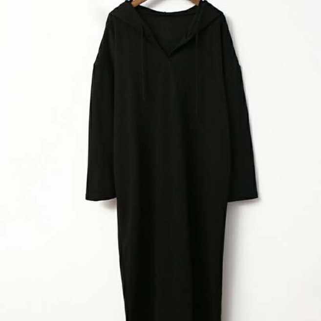 데일로엔 여성용 롱 후드 여성 긴팔 원피스