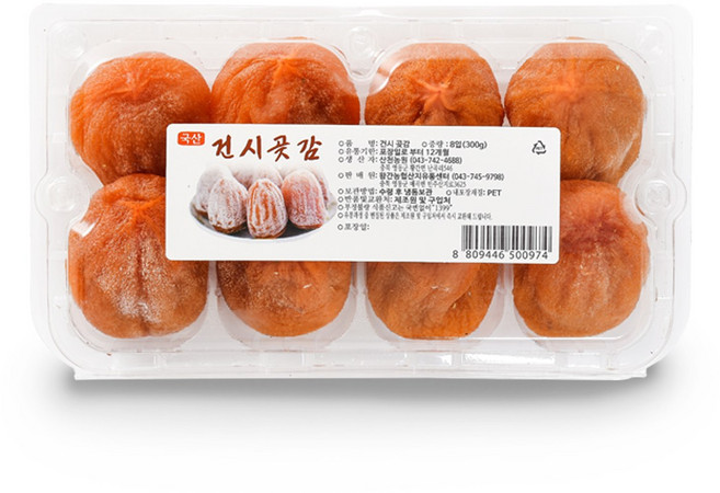 가족 황토방 건시 곶감 8구 300g(팩), 1개, 300g