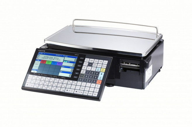 데스콤 UNI-5 이시다 유니5 이력라벨지용 저울 스캐너 포함 / 라벨지 5롤, UNI-5-B, 검정, 15kg