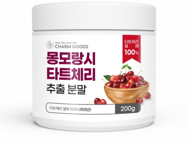 Charm Goods 몽모랑시 타트체리 주스분말/병(스푼), 200g, 1개
