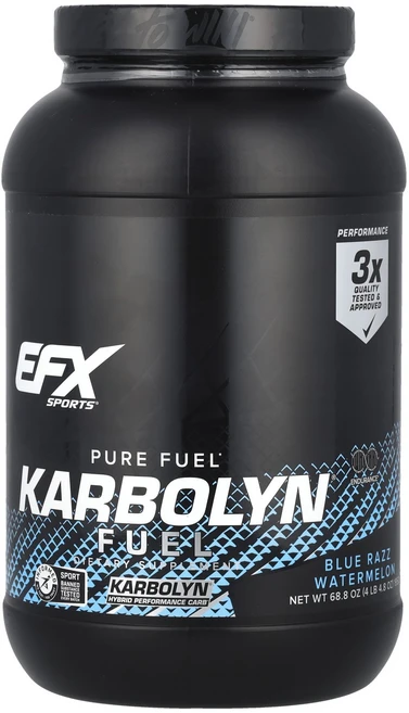 EFX Sports Pure Fuel Karbolyn Fuel® Blue Razz Watermelon 4 lb 4.8 oz (1 950 g), 1950 g, 1 - 쿠팡
