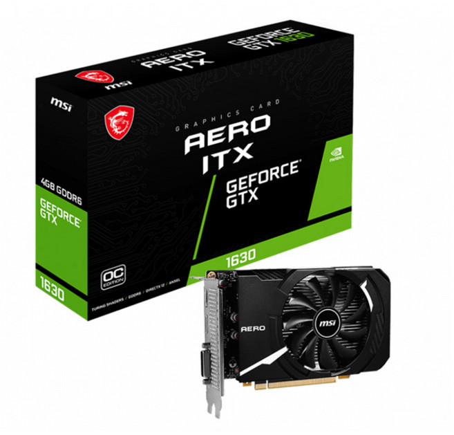 MSI 지포스 GTX 1630 에어로 ITX OC D6 4GB