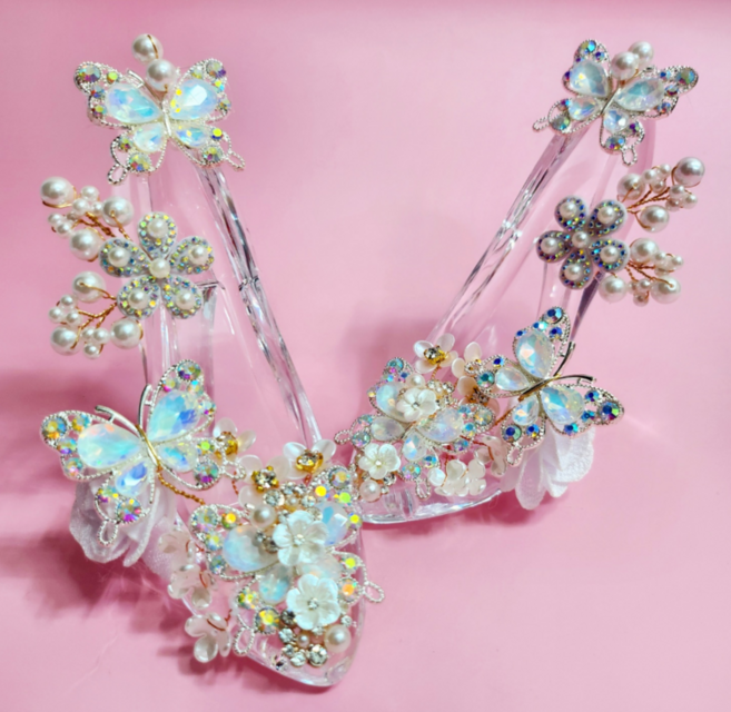 선녀신발 유리구두, 1개, 흰색