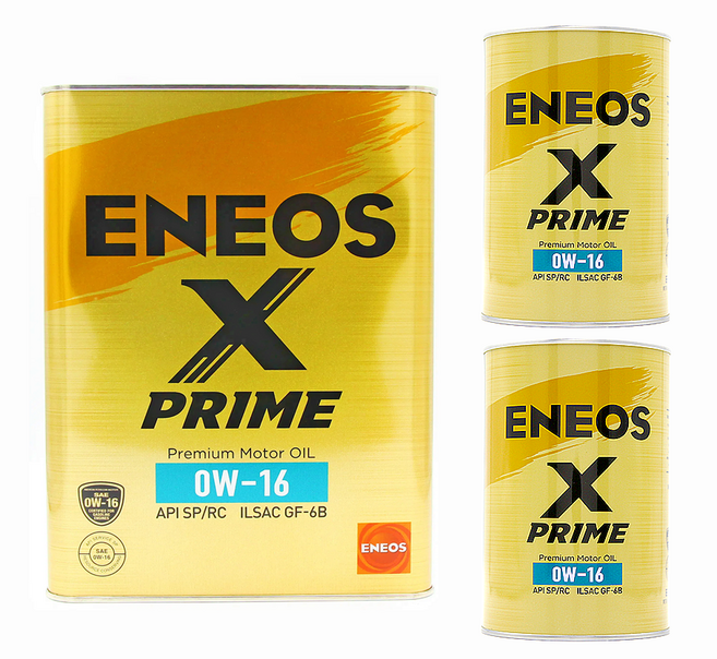 ENEOS 新日本石油 0W16 X PRIME 機油 SP GF6 省燃費, 5L+2L=6公升(限宅配)贈儲油罐