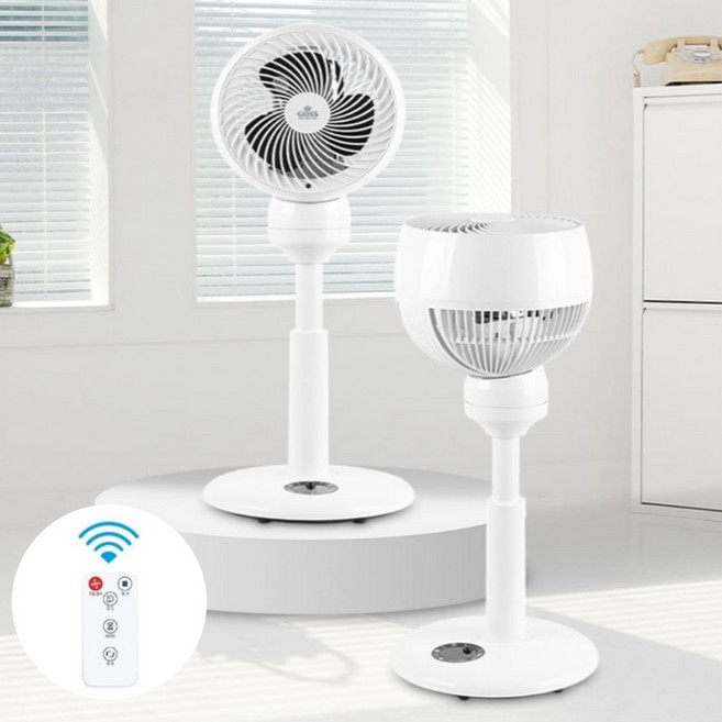고스 리모컨 에어 서큘레이터 저소음 스탠드 사무실 거실 선풍기