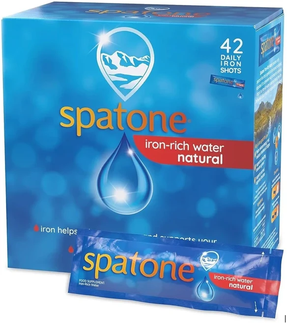 스파톤 천연 액상 철분 보충제 철분 풍부 물 사셰 오리지널 맛 (14 28 42 56 84 사셰)- Direct Delivery from UK, 3개