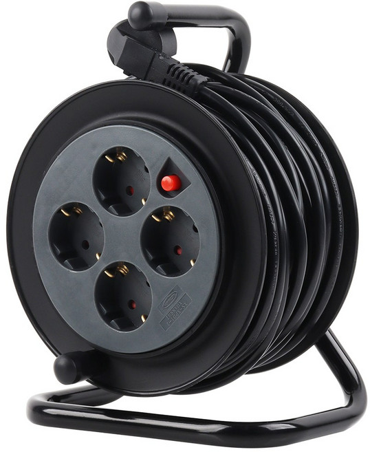 넷메이트 릴선 전기 연장선 리드선 20m NM-SCR, 1개, 다크그레이