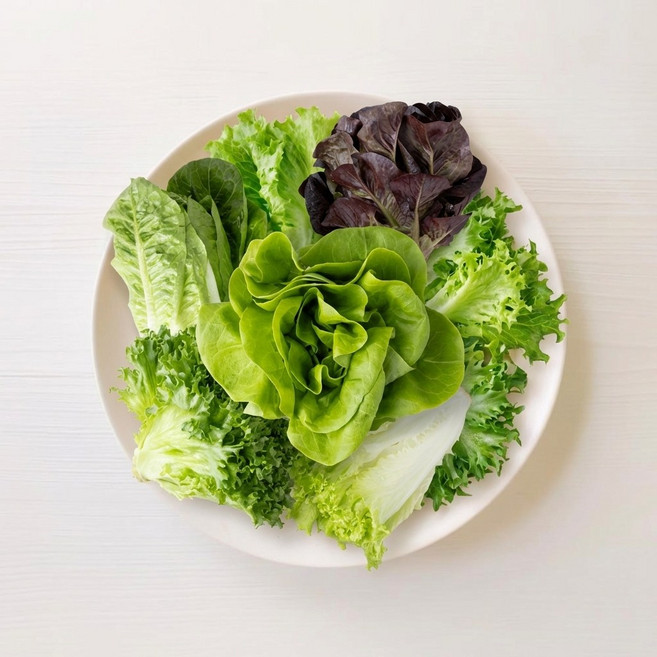 유러피안 샐러드 채소 믹스 샐러드용 쌈채소 모둠 신선채소 당일수확, 1개, 1kg