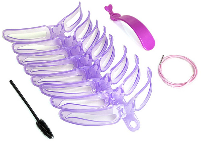 지피코 여성 눈썹 가이드틀 아이브로우 그리기 초보 틀, 1세트, 퍼플