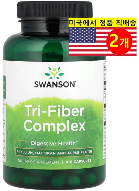 Swanson 삼중 섬유 복합체 Tri-Fiber Complex, 100정, 2개 - 쿠팡
