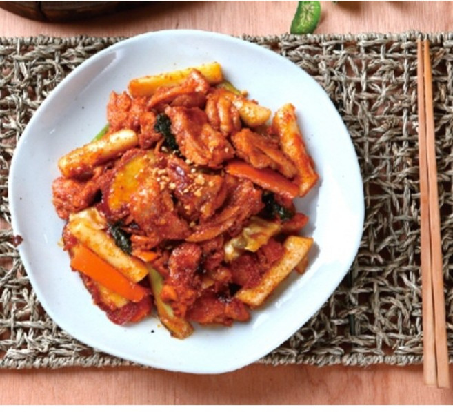 국내산 닭다리 춘천닭갈비 치즈 캠핑 밀키트, 1개, 300g