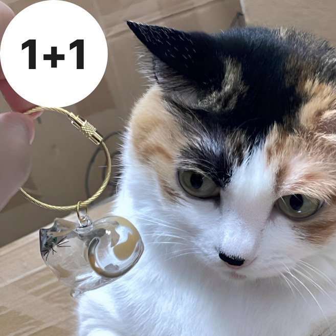 [리뉴얼]웰로비 고양이털키링 고양이털보관키링 털뭉치 반려동물털키링 캡슐 반려묘