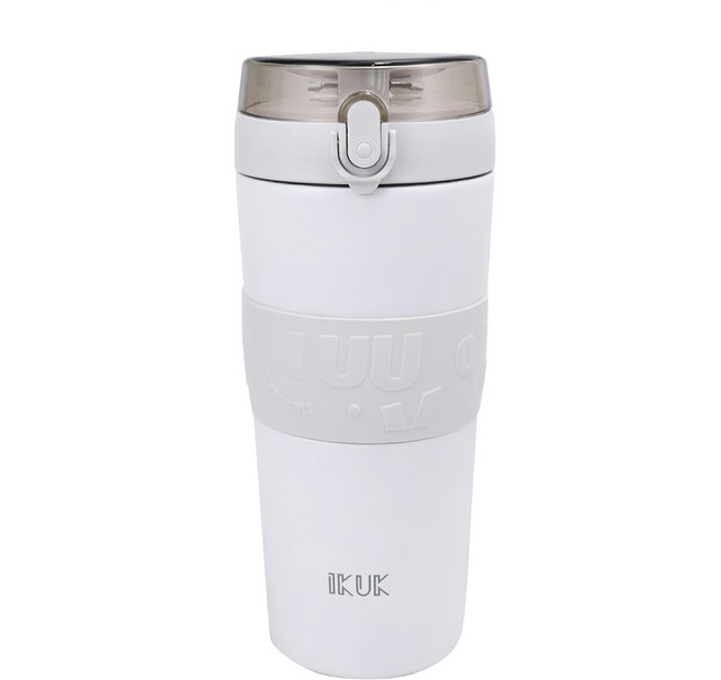 IKUK 艾可 大Q彈杯, 極簡白, 800ml, 1個