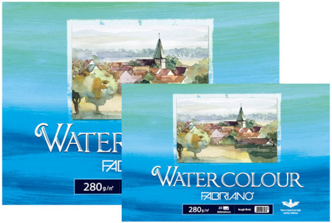 삼원 파브리아노 워터칼라 스케치북 접착제본 수채화 스케치북 280g 4절/5절/8절