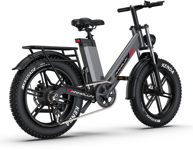 자토바이 팻바이크 전기자전거 1000W 48V 20A, 다크그레이, 알루미늄