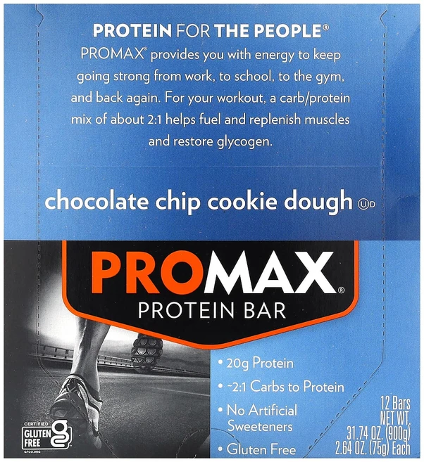 지금 곧 품절됩니다 NuGo Nutrition ProMax 프로틴바 초콜릿 칩 쿠키 도우 바 12개 각 75g(2.64oz) 서둘러주시면 감사하겠습니다, NuGoNutritionProMax프로틴바초콜릿칩쿠키도, 75g - 쿠팡