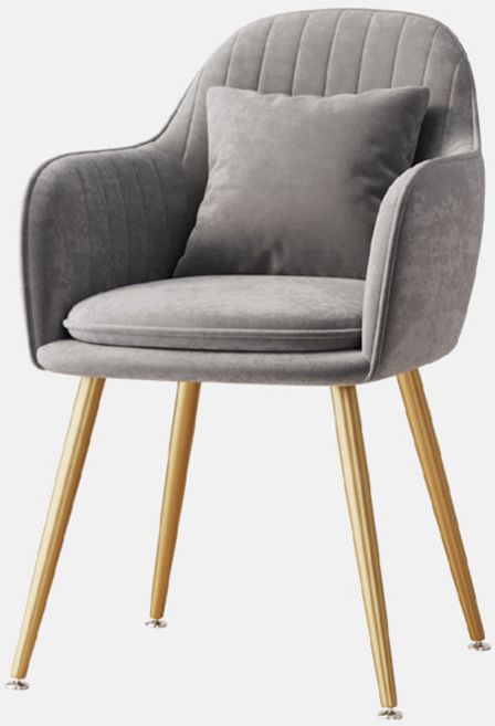 好的家居 北歐輕奢餐椅 化妝椅 INS網美, 灰【送抱枕】, 1件