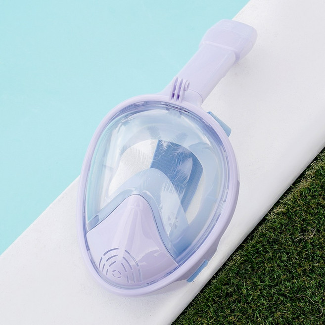 티토 스노쿨링 풀페이스 마스크 파노라마뷰 스노클 잠수경, 스카이