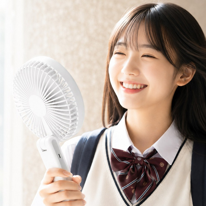 [스트랩 파우치 동봉] 테크픽 코비 빅팬 휴대용 선풍기 6인치 빅헤드 4400mAh 14시간 저소음 탁상용 여행용 대형 핸디 야외용 캠핑용, 모카레드, BigFan16