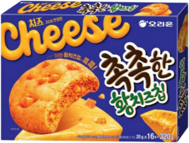 오리온 촉촉한황치즈칩 16p, 320g, 1개