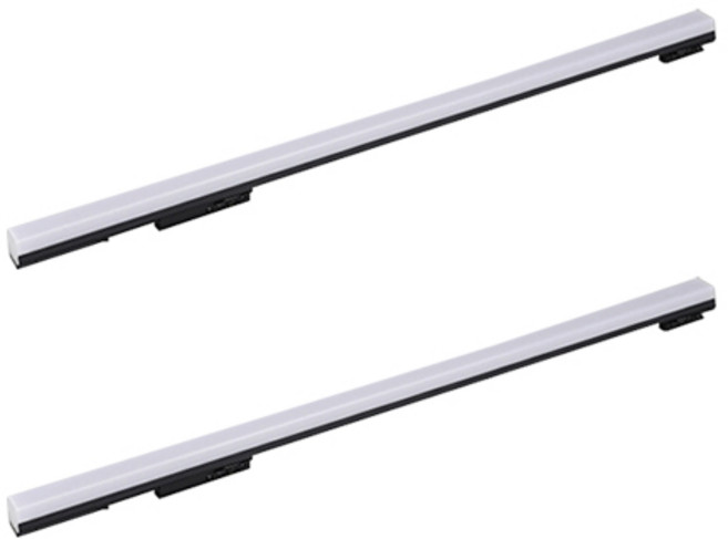 엘포스 LED SIMPLE 900mm 티에스라인등 레일조명 특허등록 TS라인등 슬림형 고출력 플리커프리 바디블랙 +니트럴장갑1개포함, 주광색, 2개