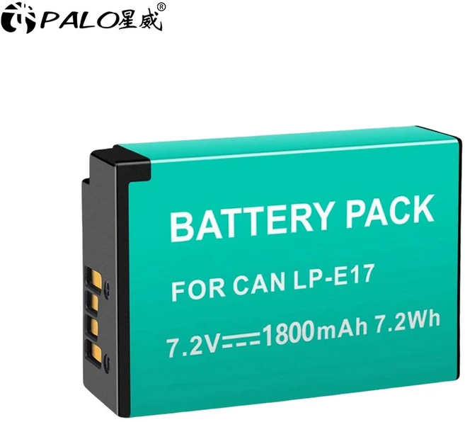 호환 PALO 1800mAh LP-E17 카메라 배터리 (USB 케이블 충전기 포함) 캐논 EOS 200 M3 T6i 용, 03 1 Battery, 01 빠른