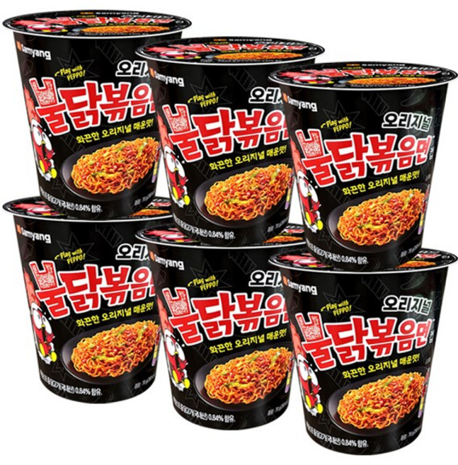 삼양 불닭볶음면 오리지널 70g, 6개