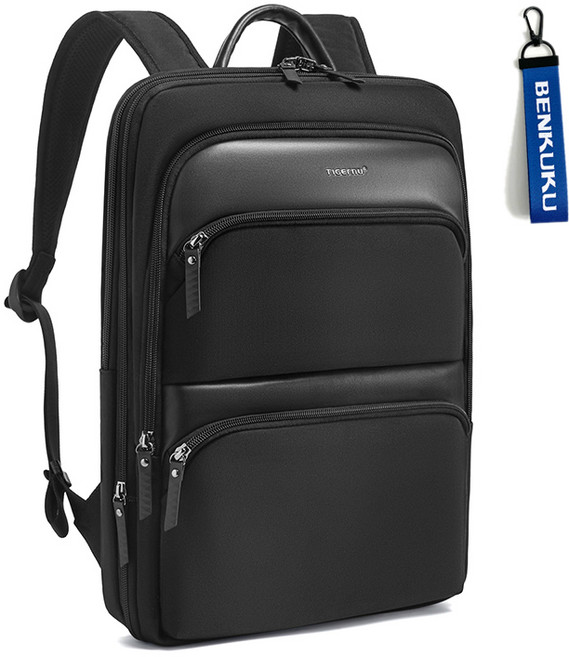 벤쿠쿠 남자 슬림 확장형 출퇴근 백팩+키링