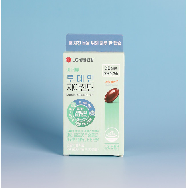 LG생활건강 이너뷰 루테인 지아잔틴 30캡슐, 3개, 30정