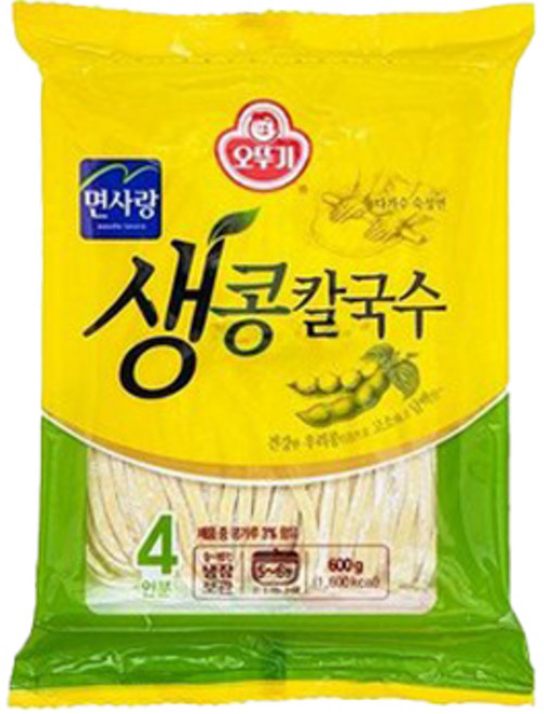 오뚜기 생 콩칼국수, 600g, 1개