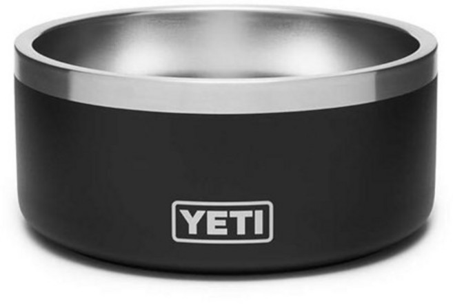 YETI Boomer 4 스테인리스 스틸 미끄럼 방지 강아지 그릇 946.4ml(32온스) 용량 씨폼 161532 8526711470, 블랙