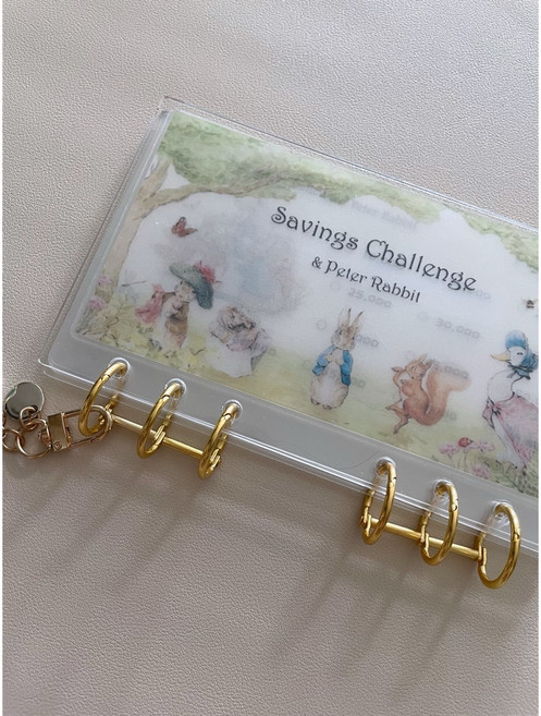 A6 현금챌린지 피터래빗 저축속지(바인더 미포함)