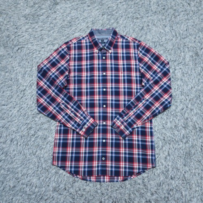 타미) L(슬림) 남자 체크셔츠남방 구제빈티지