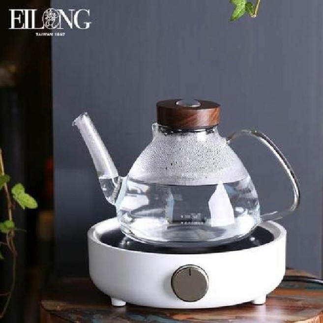 다도 하이라이트 스토브 1구 끓이기용 흰색 티포트, 1개