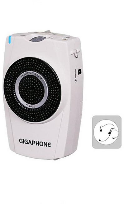 기가폰 G100S 강의용 수업용 마이크 휴대용유선마이크 고성능 헤드마이크 휴대용 확성기, G100S아이셋형, 1개