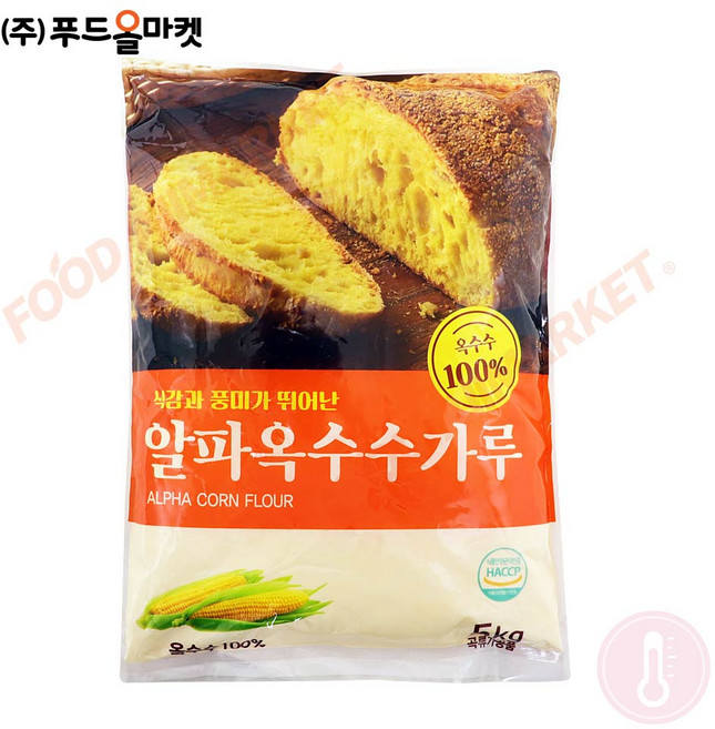 새롬푸드 맛좋은 알파옥수수가루, 5kg, 1개