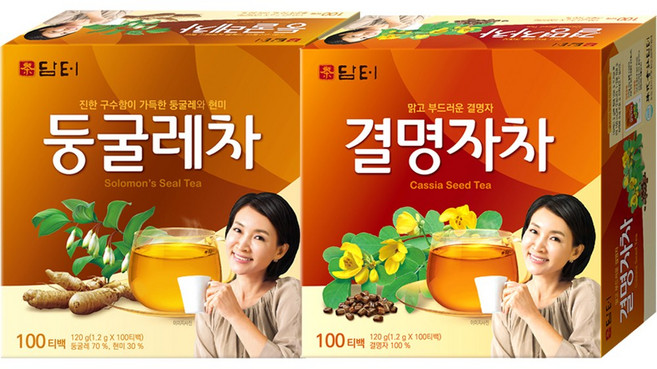 담터 둥굴레차 100T + 담터 결명자차 100T, 1세트, 100개입, 1.2g