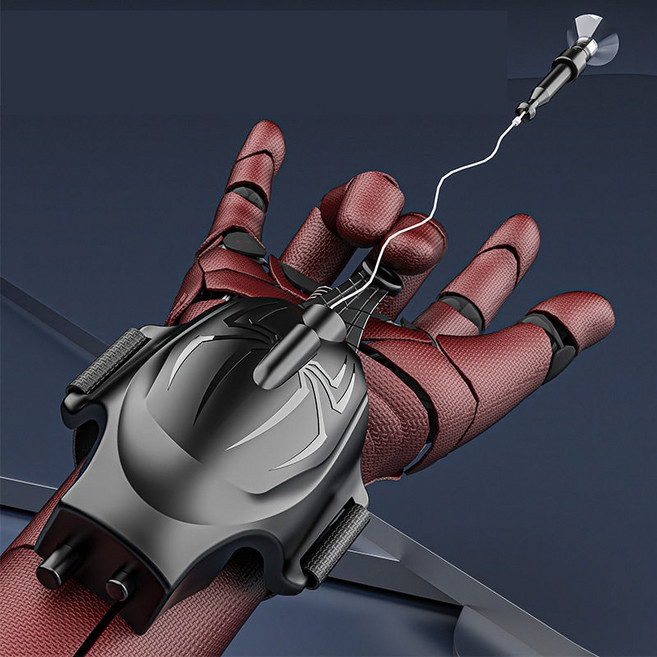 스파이더맨 거미줄 발사기 전동 적외선, 블랙