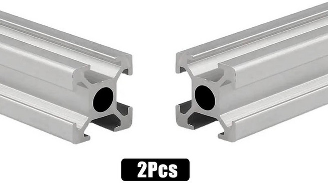 2Pcs Openbuilds 2020 V-슬롯 알루미늄 프로파일 100mm-550mm CNC 3D 프린터 부품 용 검정색/은색 알루미늄 압출 20x20mm, 150mm (2pcs), Silver Anodized