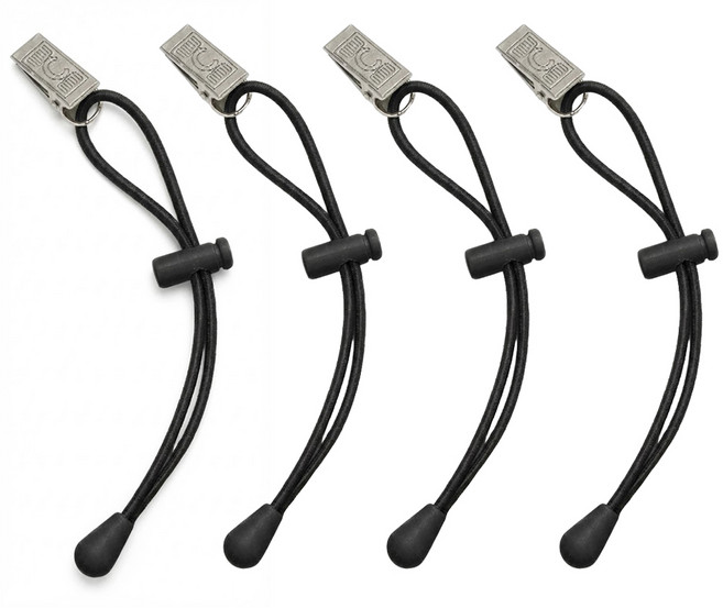 라무아 무손상 바지 밑단 끌림방지 조절 집게, 4개, 블랙