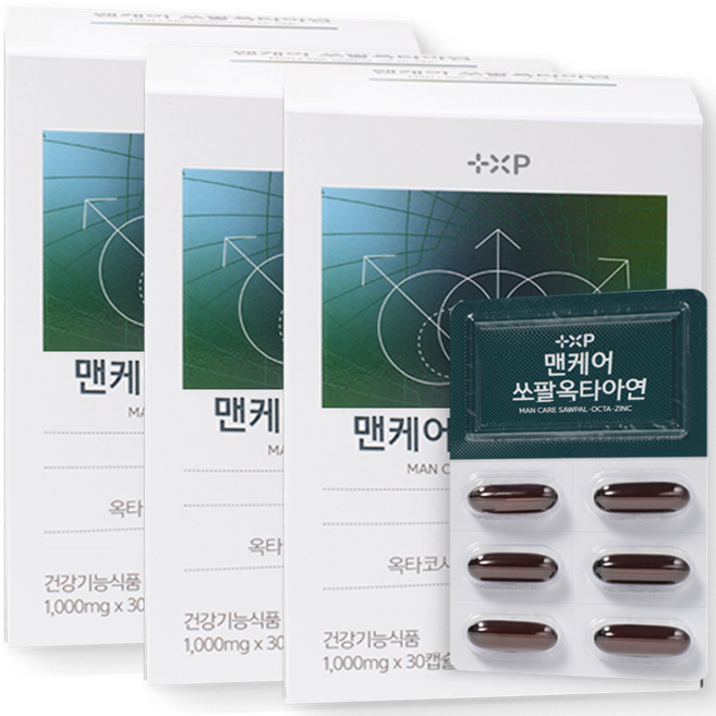 전립선에 좋은 쏘팔옥타아연 남자 전립선 방광 지구력 체력 밤에 화장실, 3세트, 30정