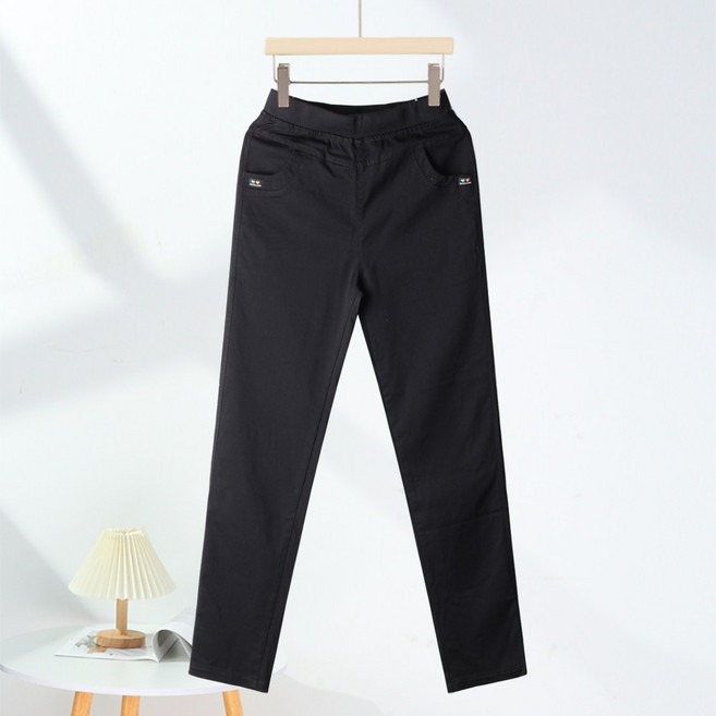 인디오 여성 주자면 소재 스판 슬림일자 팬츠 NCH1993