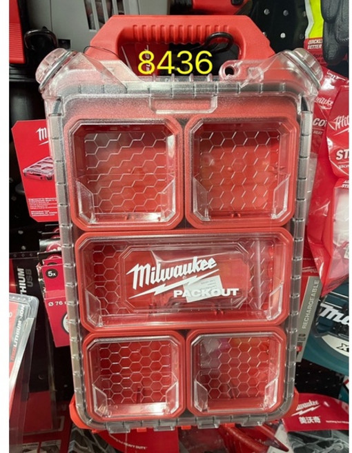 Milwaukee 米沃奇 48-22-8436 收納箱, 1個, 8436 配套智能收納箱 薄小