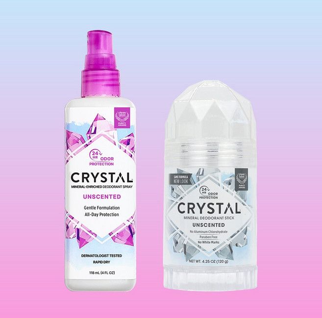 [공식몰] 크리스탈 데오드란트 무향 스프레이&왕스틱 세트, 1개