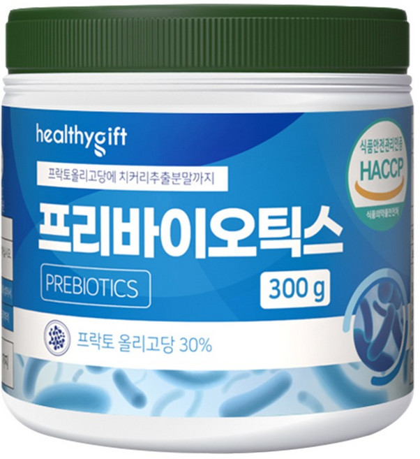 프리바이오틱스 FOS 프락토올리고당 식약처 인증 유산균 먹이 분말 가루 대용량, 300g, 1개