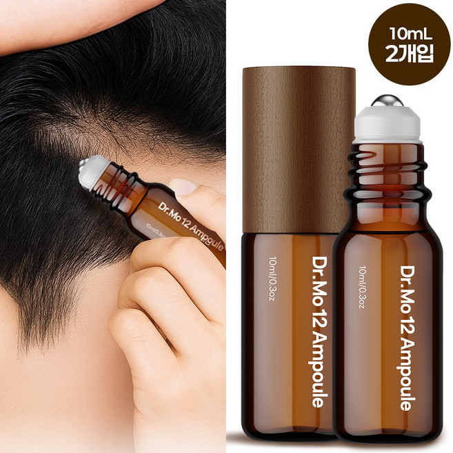 머리 눈썹 수염 발모제 두피 탈모 관리 케어 제품 닥터 모12 헤어앰플, 2개, 10ml