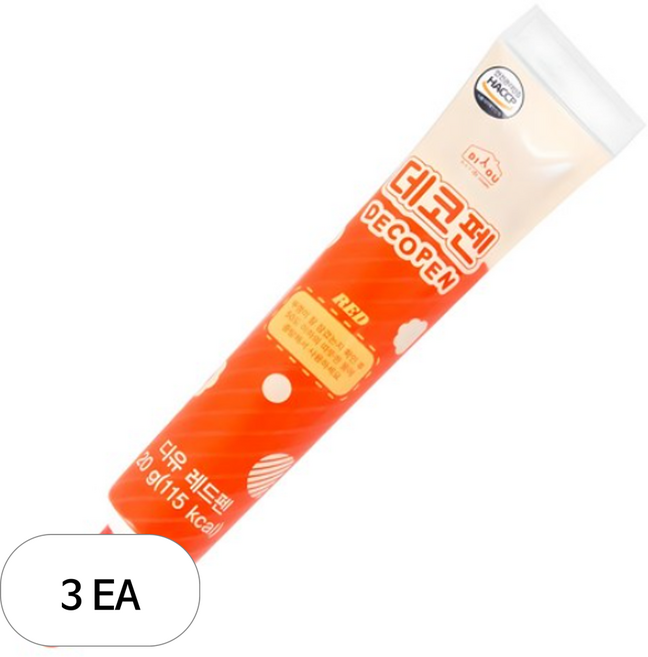 디유 초코 데코펜 레드, 20g, 3개