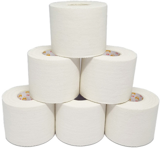 케이엠 씨테이프 스포츠 면테이프 C-TAPE 흰색, 6개