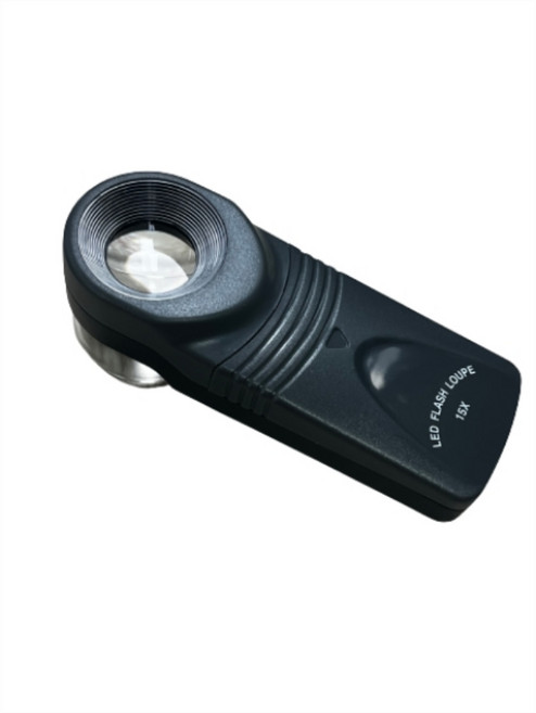 한도 HD-L15X LED루페 15배율 정밀확대경 휴대용, 1개, 블랙